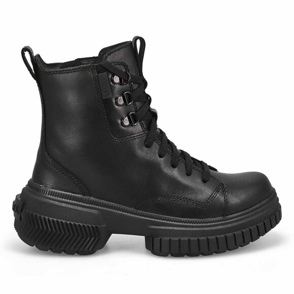 🆕SOREL Ona Ave Lace Up Waterproof Leather Boot Black 9 - Picture 3 of 13